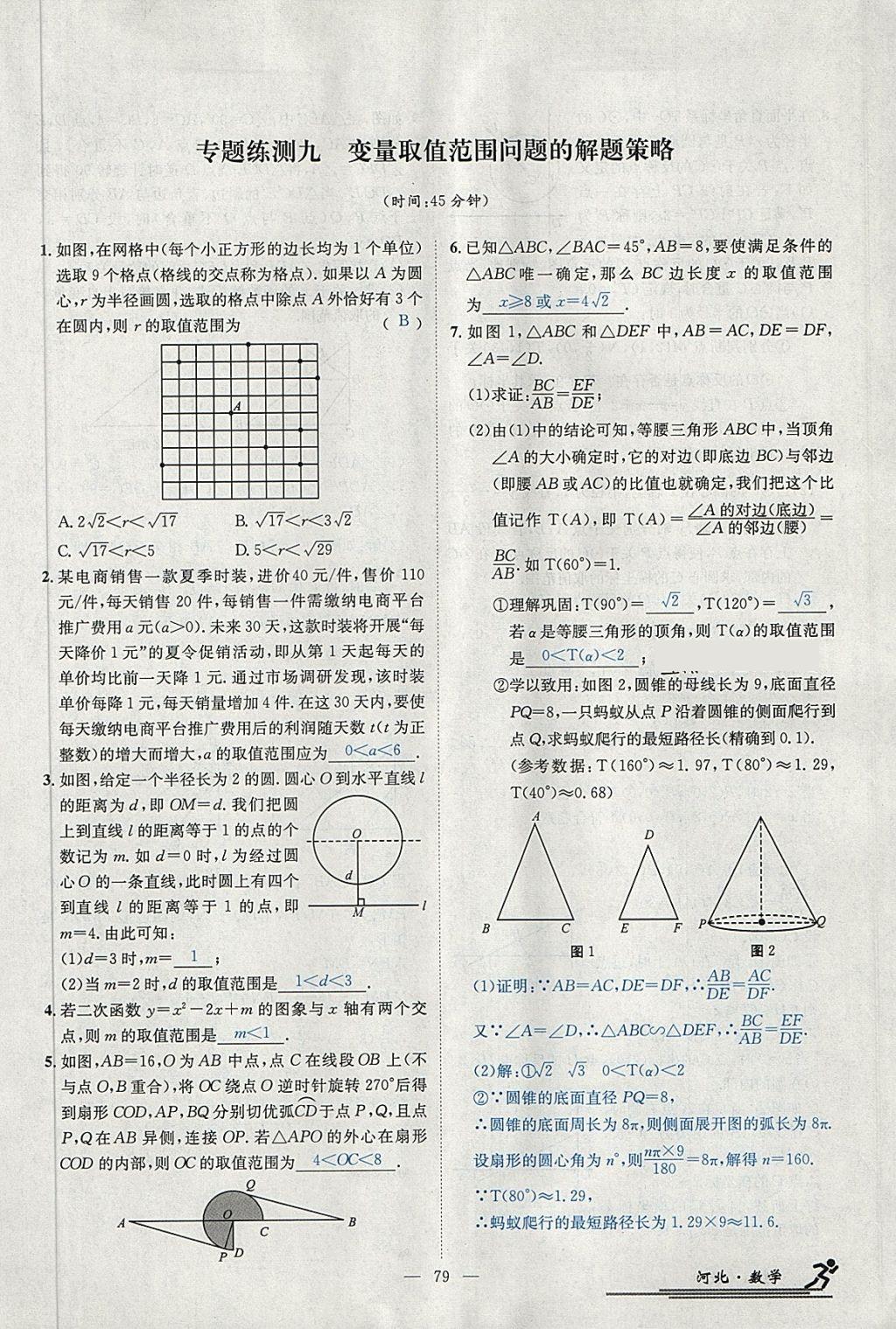 2018年中考2號(hào)河北考試說(shuō)明的說(shuō)明數(shù)學(xué) 第291頁(yè)