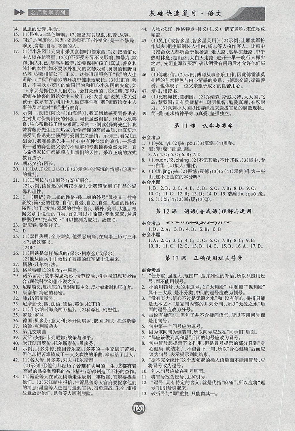 2018年中考总复习基础快速复习语文 第8页