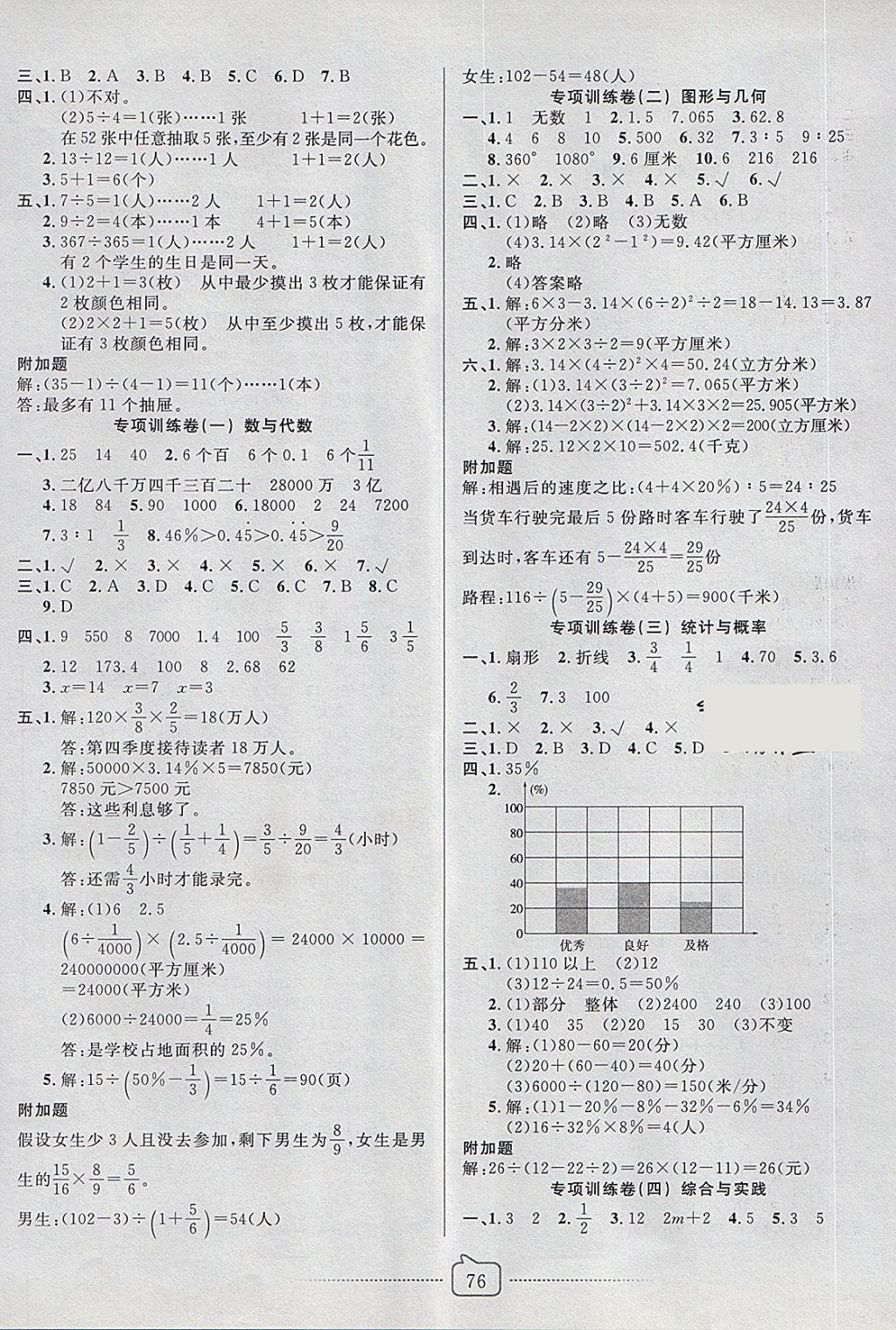 2018年考易通大試卷六年級數(shù)學(xué)下冊人教版 第4頁