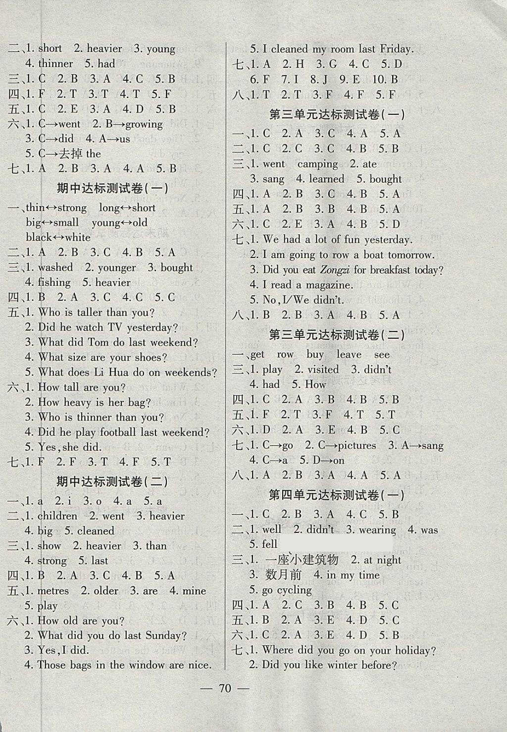 2018年乐学名校点金卷六年级英语下册人教PEP版 第2页