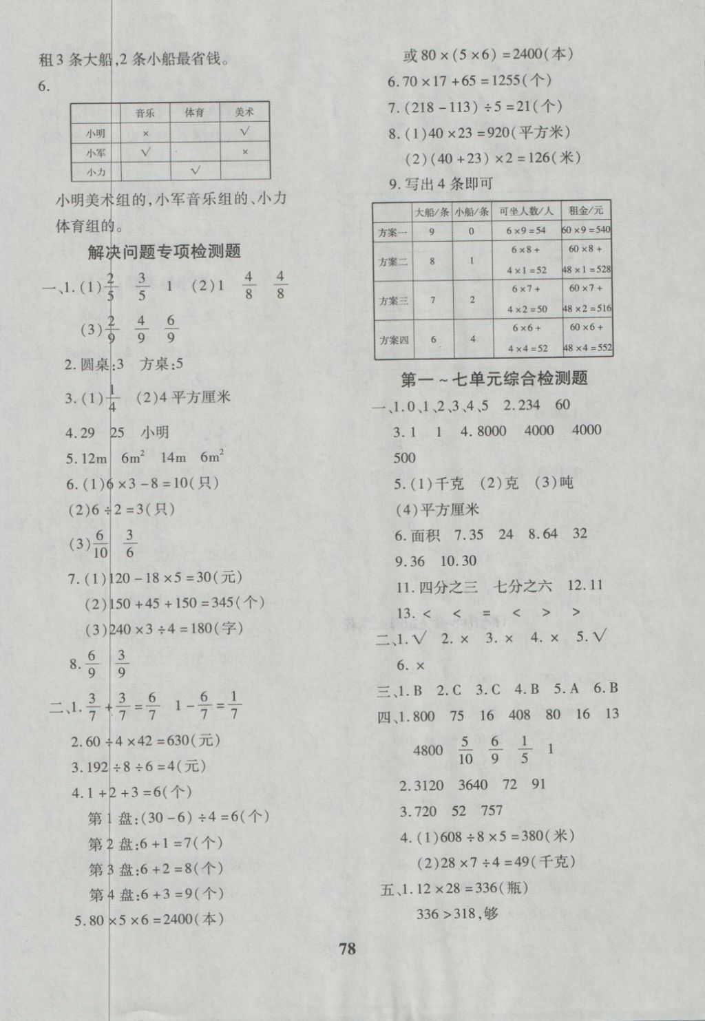 2018年黃岡360度定制密卷三年級(jí)數(shù)學(xué)下冊(cè)北師大版 第6頁(yè)