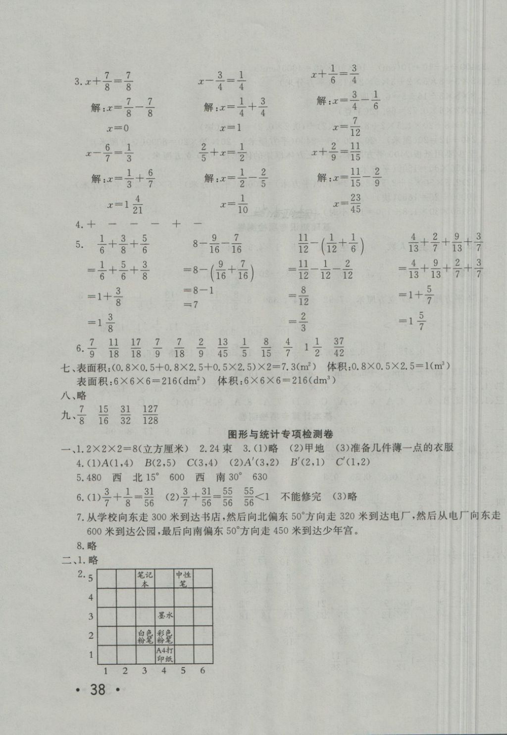 2018年学海金卷小学夺冠单元检测卷五年级数学下册青岛版 第7页