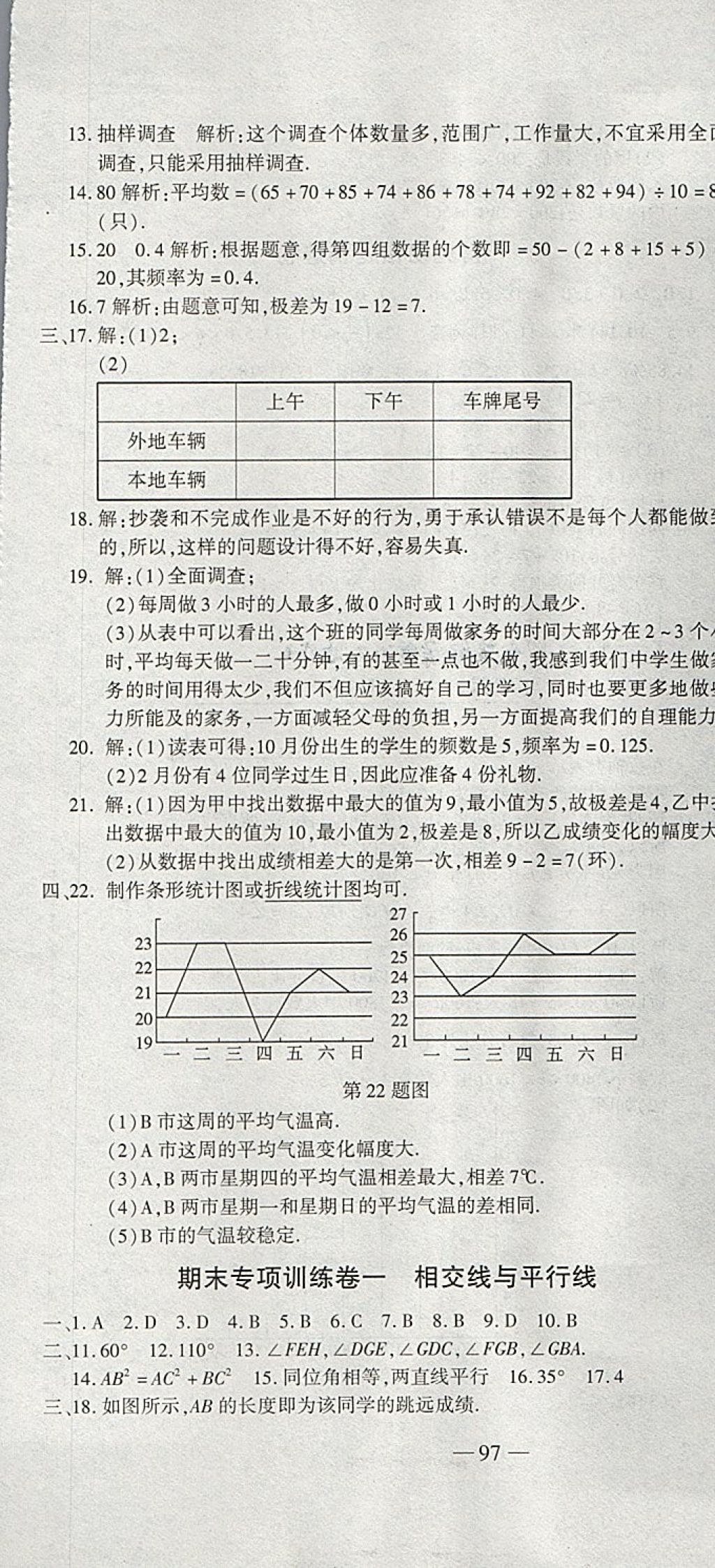 2018年全能闖關(guān)沖刺卷七年級(jí)數(shù)學(xué)下冊(cè)人教版 第7頁(yè)