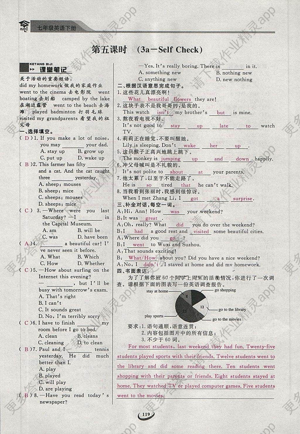 2018年初中新觀察七年級英語下冊湖中考汾成績v初中思維圖片