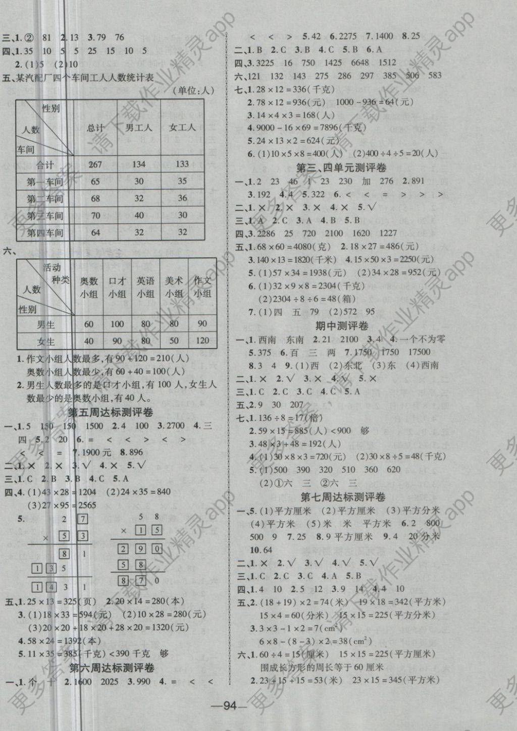 2018年优加全能大考卷三年级数学下册人教版 第2页