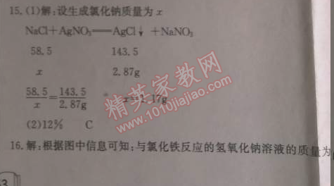 2014年啟東中學(xué)作業(yè)本九年級化學(xué)下冊人教版 作業(yè)41