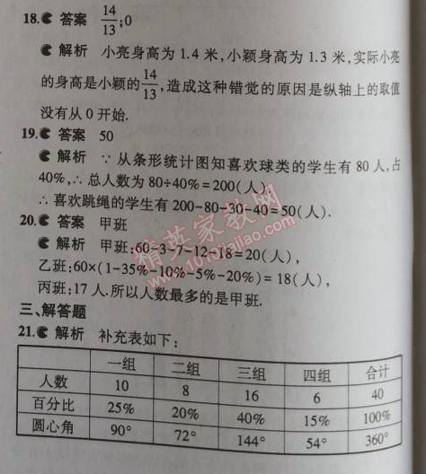 2014年5年中考3年模擬初中數(shù)學(xué)七年級上冊北師大版 本章檢測