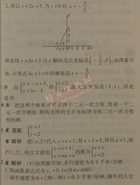 2014年5年中考3年模擬初中數(shù)學(xué)八年級(jí)下冊(cè)人教版 19.2.3