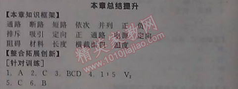 2014年全品學(xué)練考九年級(jí)物理全一冊(cè)北師大版 本章總結(jié)提升