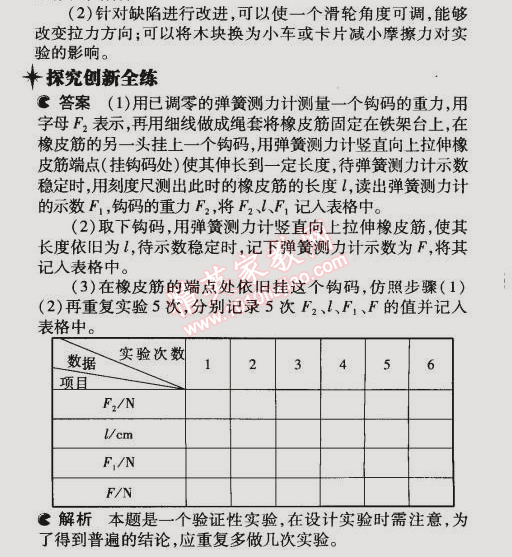 2015年5年中考3年模擬初中物理八年級(jí)下冊(cè)教科版 第2節(jié)