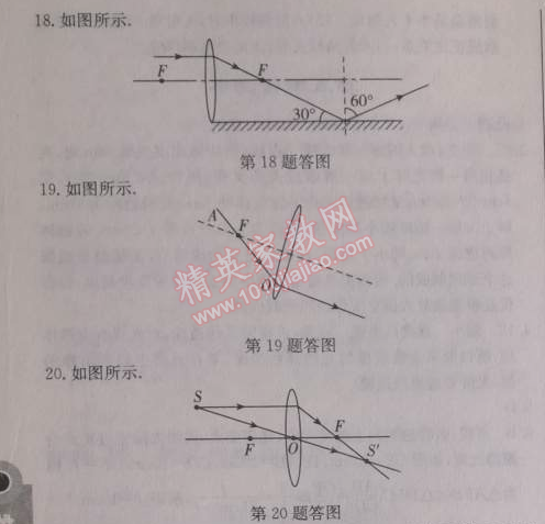 2014年啟東中學(xué)作業(yè)本八年級(jí)物理上冊(cè)人教版 第五章檢測(cè)卷