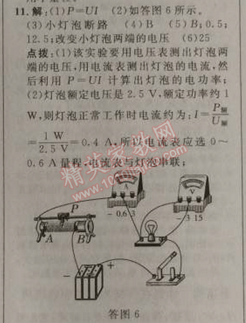 2014年綜合應用創(chuàng)新題典中點九年級物理上冊人教版 期末復習專項卷