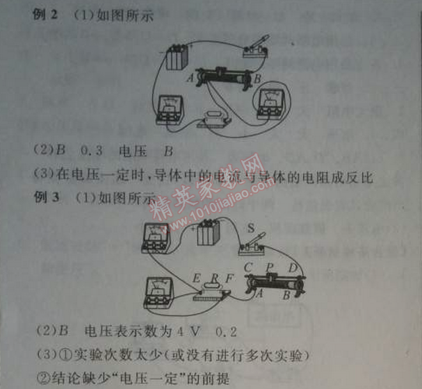 2014年全品學(xué)練考九年級物理全一冊上人教版 第十七章1