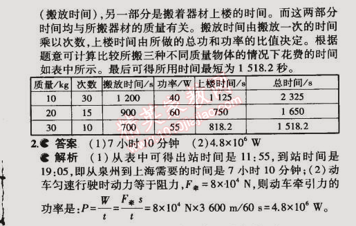 2014年5年中考3年模擬初中物理九年級全一冊滬粵版 第2節(jié)