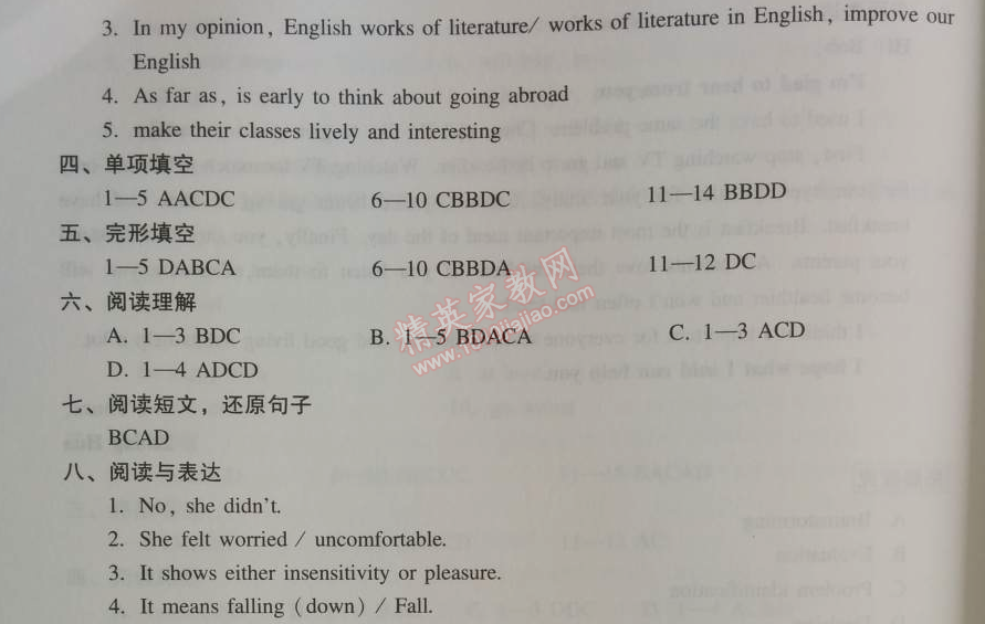 2014年學(xué)習(xí)探究診斷九年級(jí)英語(yǔ)上冊(cè)外研版 模塊7