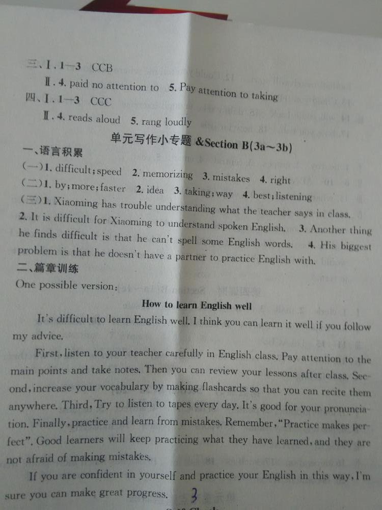 2015名校課堂滾動學(xué)習(xí)法英語九年級上冊人教版 第3頁