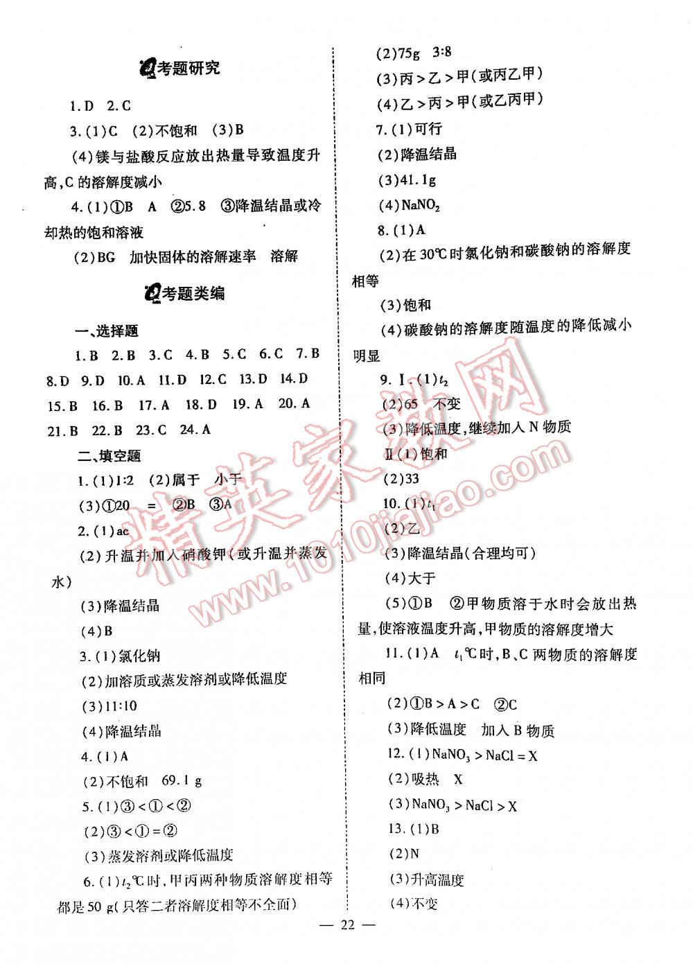 2016中考備戰(zhàn)策略化學(xué) 第22頁