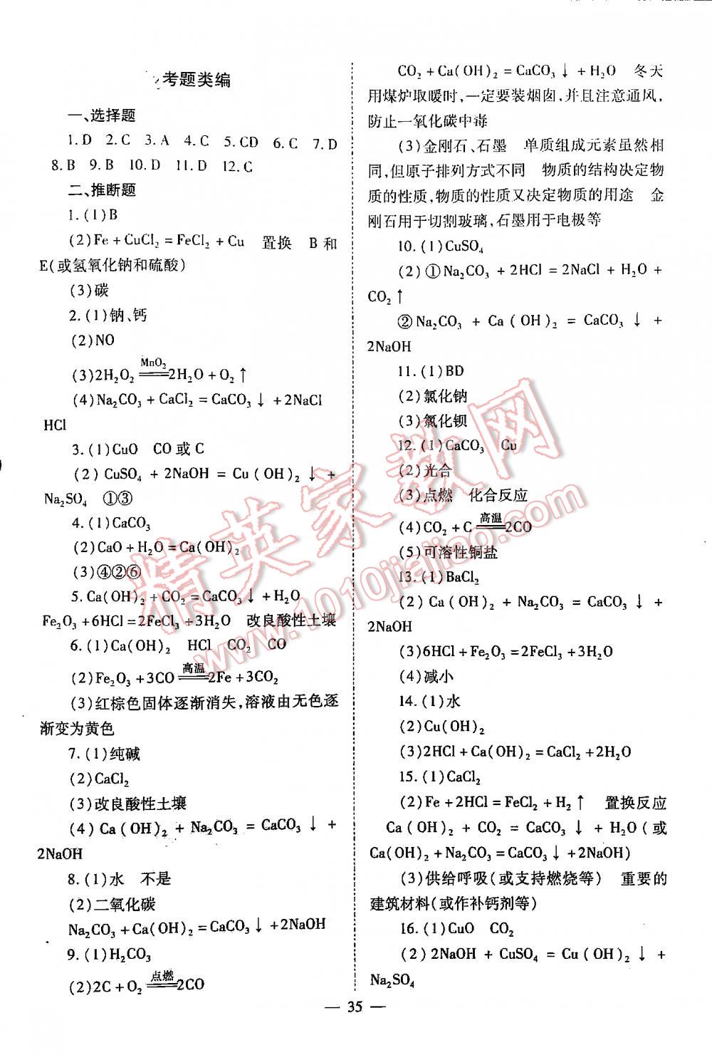 2016中考備戰(zhàn)策略化學 第35頁