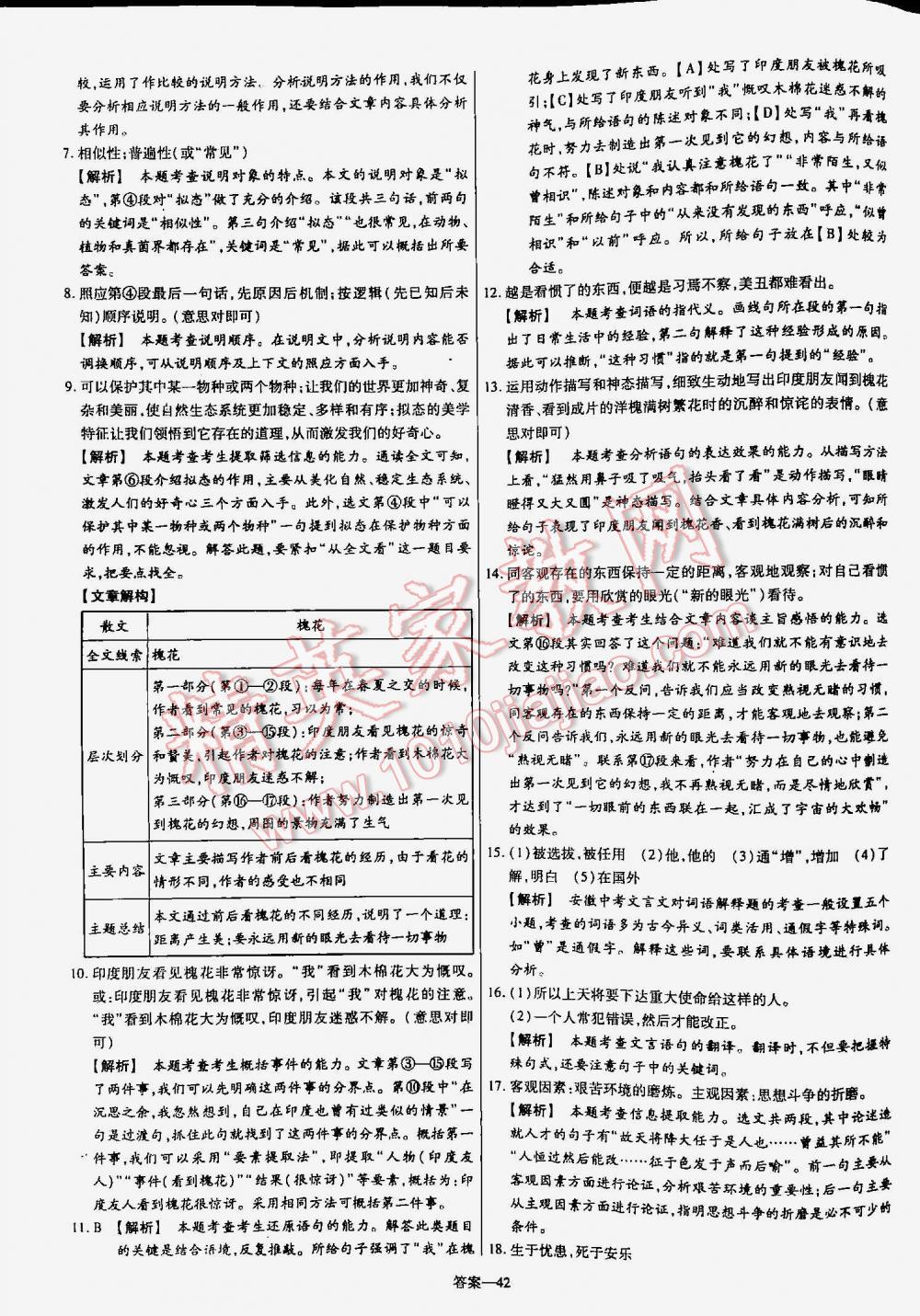 2016年金考卷山東中考45套匯編語文 第42頁