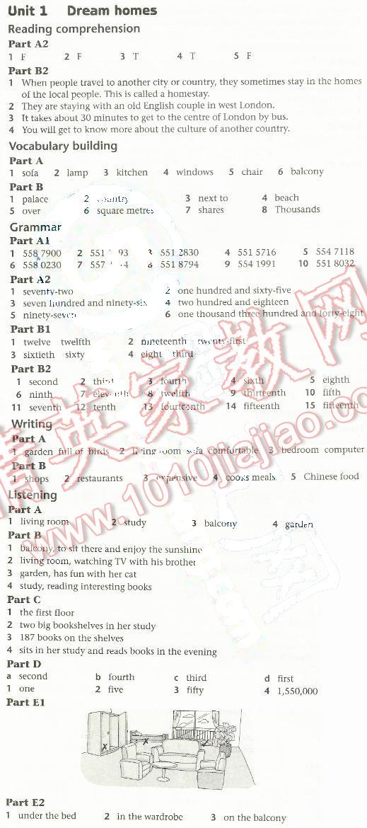 2016年譯林英語補(bǔ)充習(xí)題七年級下冊 第1頁