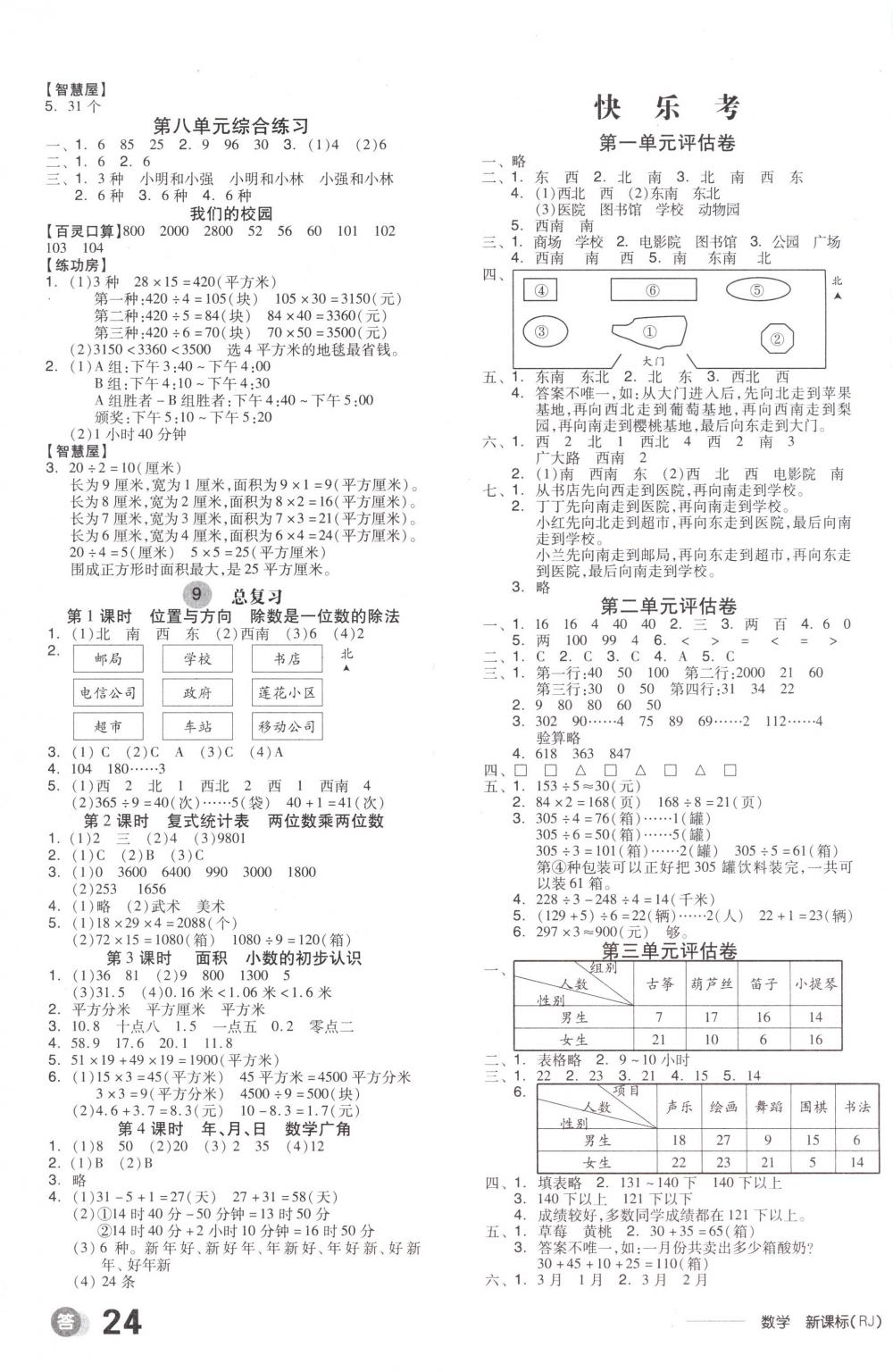 2018年全品学练考三年级数学下册人教版 第7页