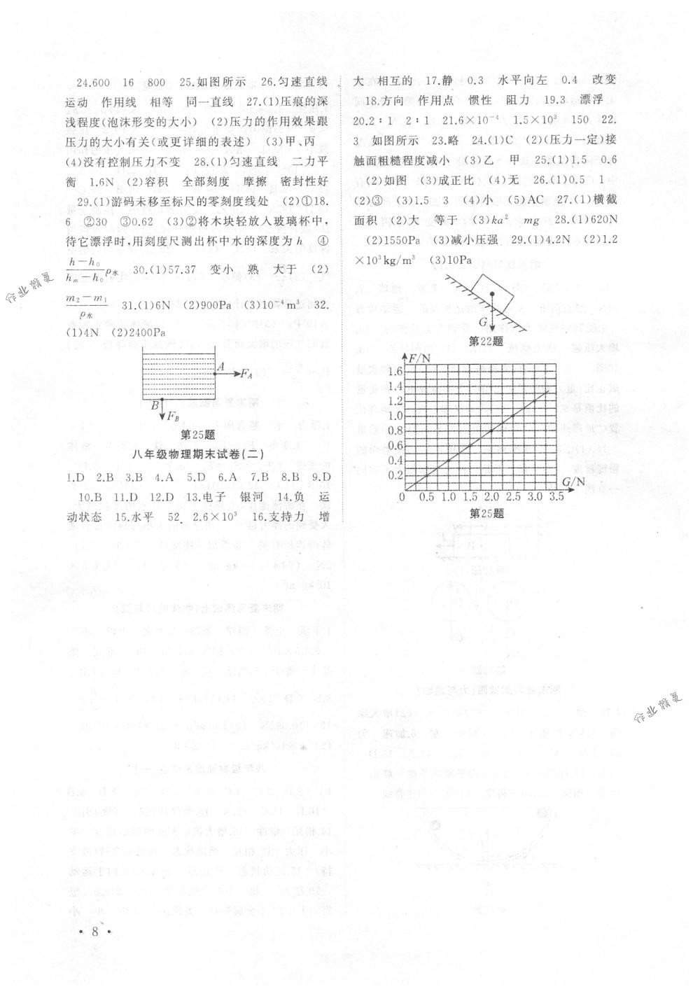 2018年高效精練八年級物理下冊蘇科版 第8頁