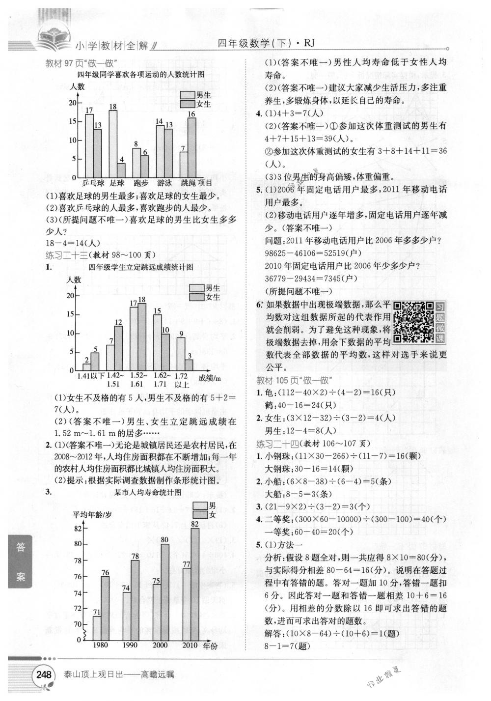 2018年教材全解四年級數(shù)學(xué)下冊人教版 第24頁