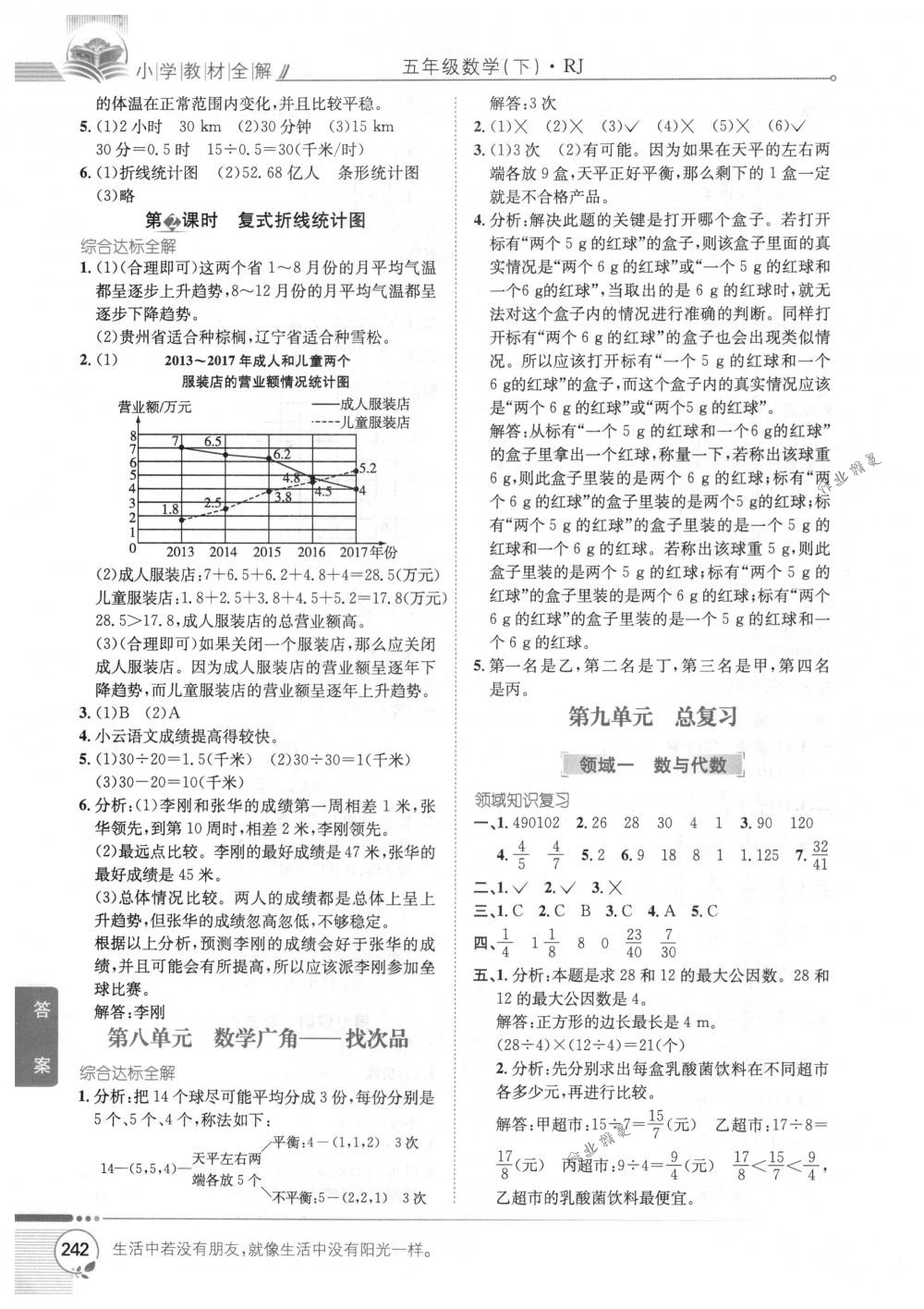 2018年教材全解五年級數(shù)學下冊人教版 第12頁