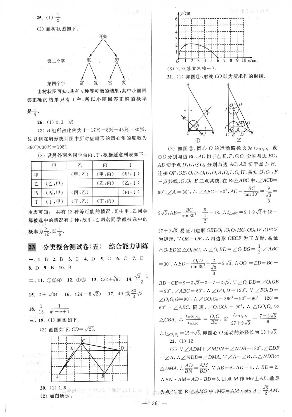 2018年亮点给力大试卷九年级数学下册江苏版 第36页