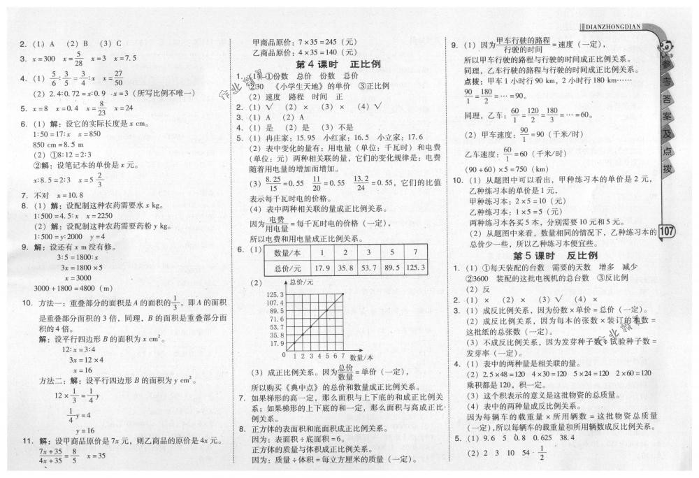 2018年綜合應用創(chuàng)新題典中點六年級數(shù)學下冊人教版 第7頁