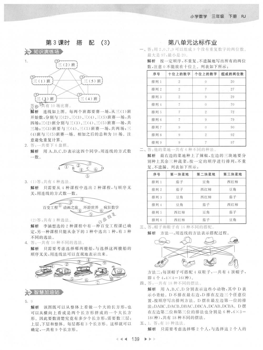 2018年53天天練三年級(jí)數(shù)學(xué)下冊(cè)人教版 參考答案第39頁(yè)