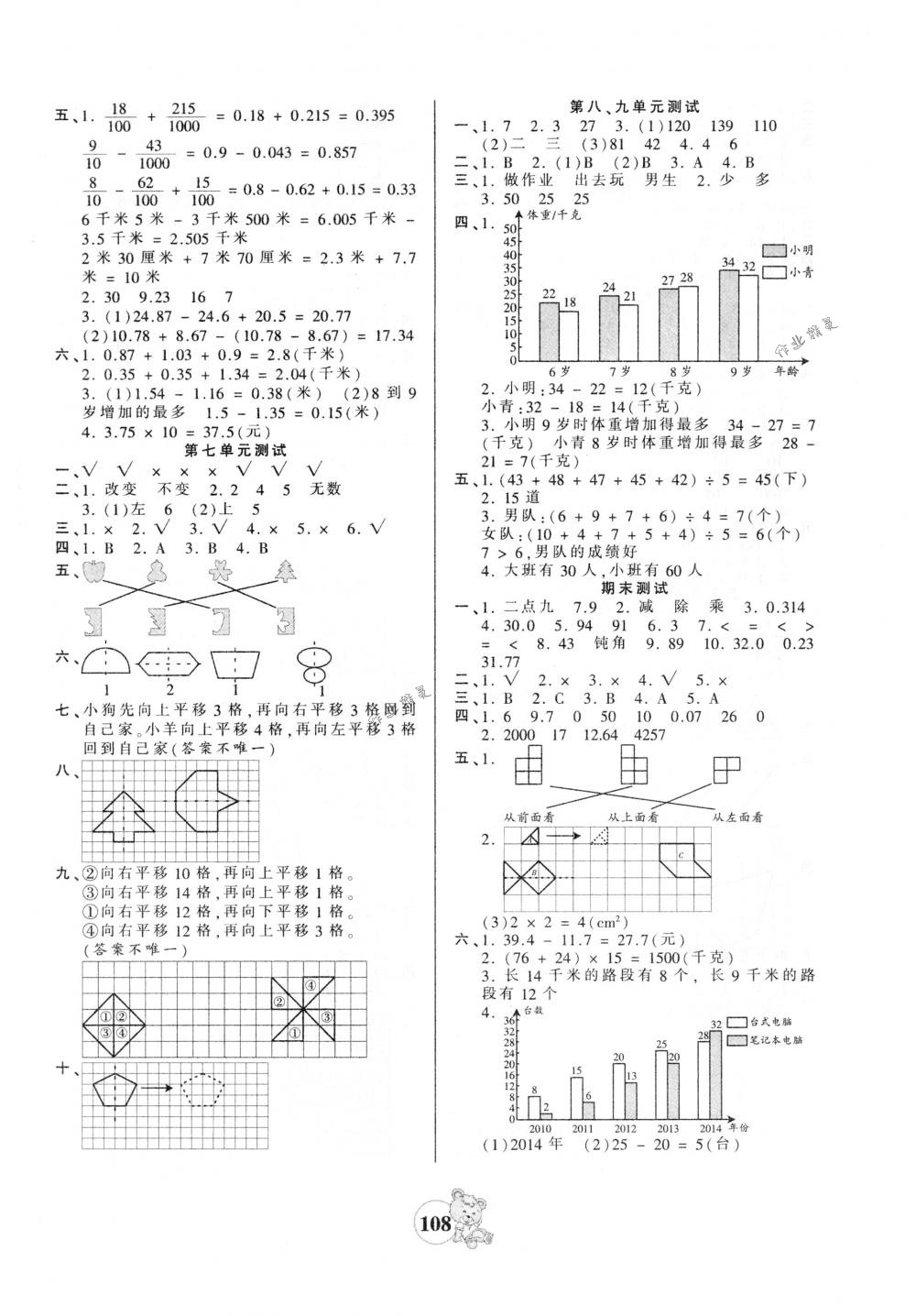 2018年创维新课堂四年级数学下册人教版 第8页