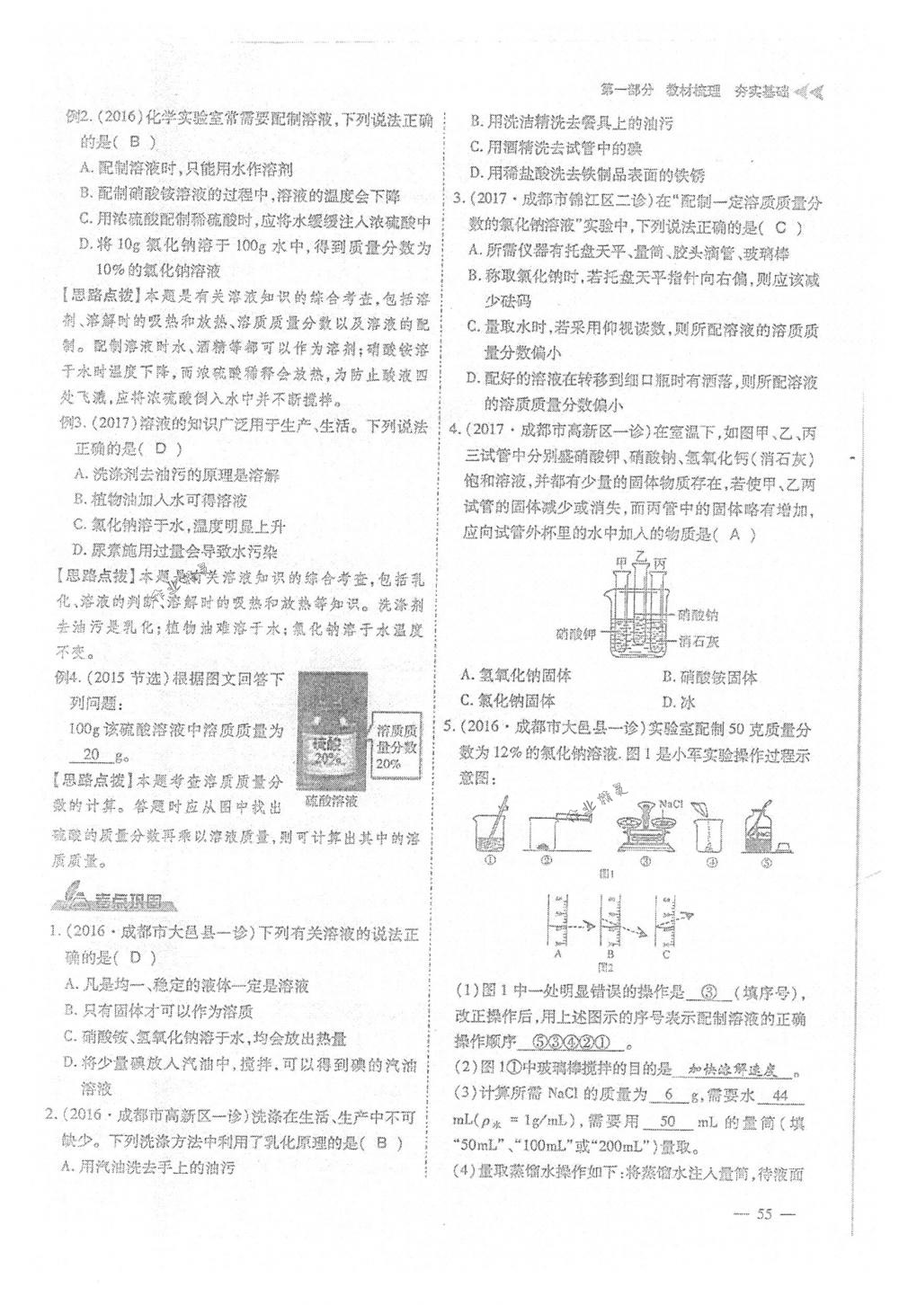 2018年蓉城优课堂给力A+九年级化学下册人教版 第55页