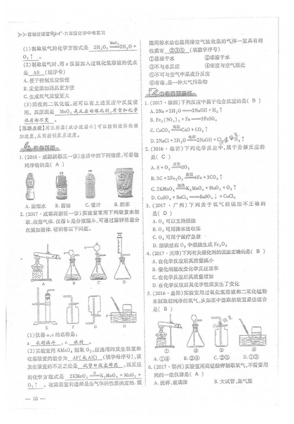 2018年蓉城优课堂给力A+九年级化学下册人教版 第10页