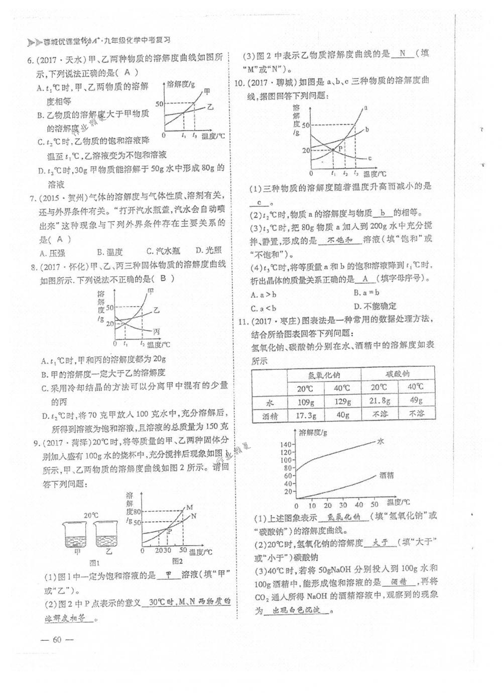 2018年蓉城優(yōu)課堂給力A+九年級化學下冊人教版 第60頁