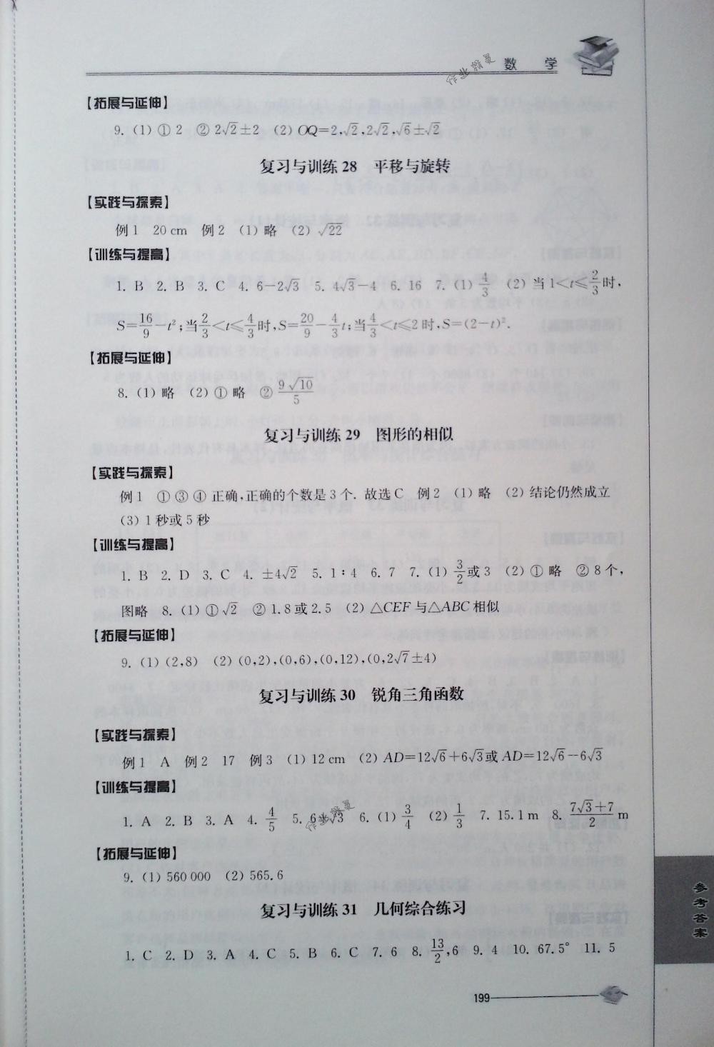 2018年初中复习与能力训练九年级数学全一册苏科版 第11页