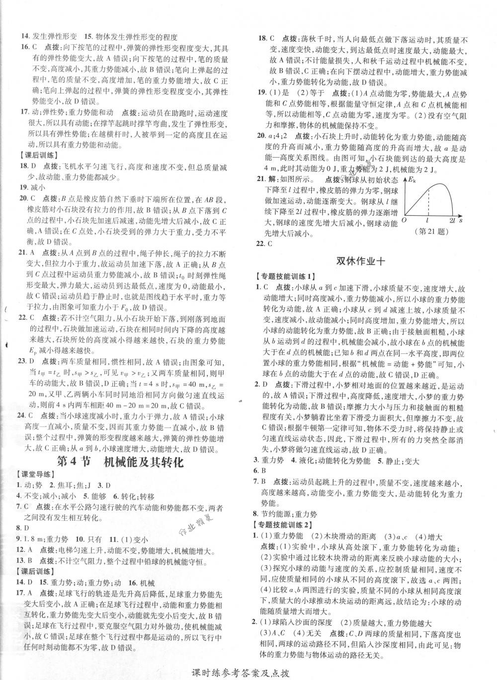 2018年點撥訓(xùn)練八年級物理下冊人教版 第20頁