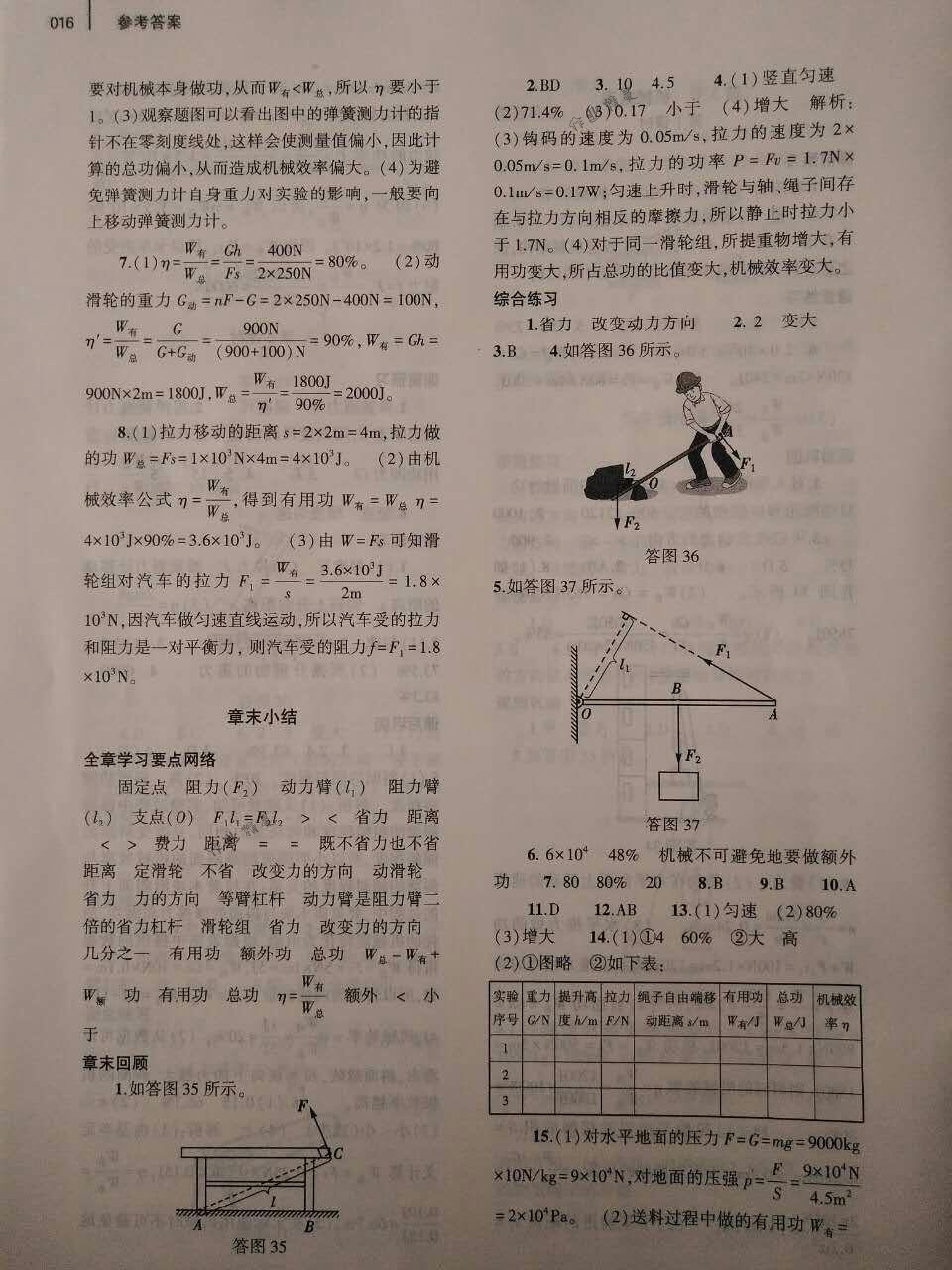 2018年基础训练八年级物理下册人教版大象出版社 第16页