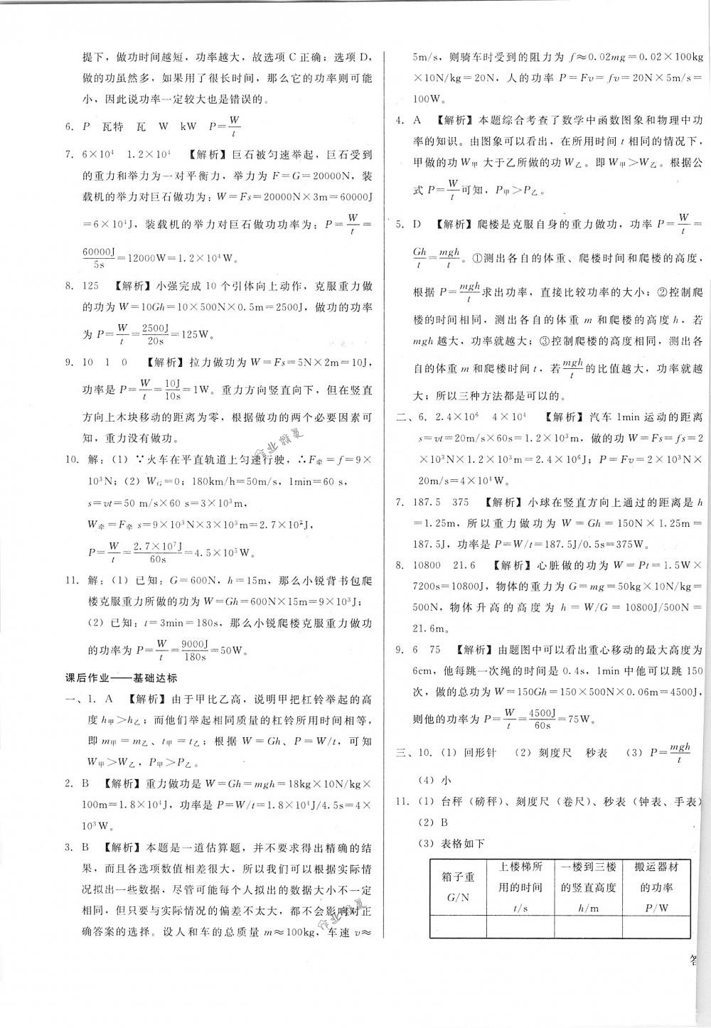 2018年胜券在握打好基础金牌作业本八年级物理下册人教版 第23页