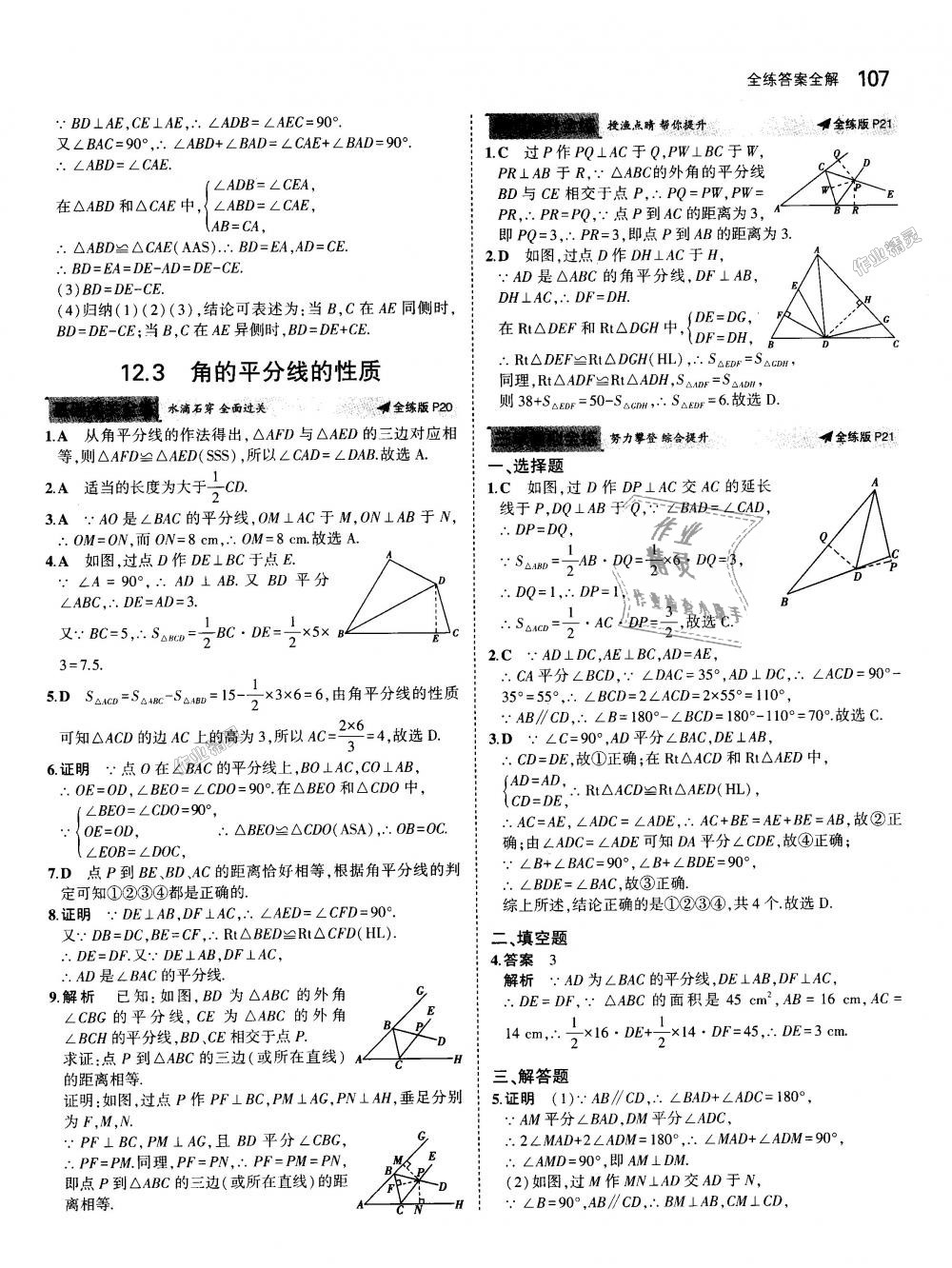 2018年5年中考3年模拟初中数学八年级上册人教版 第9页