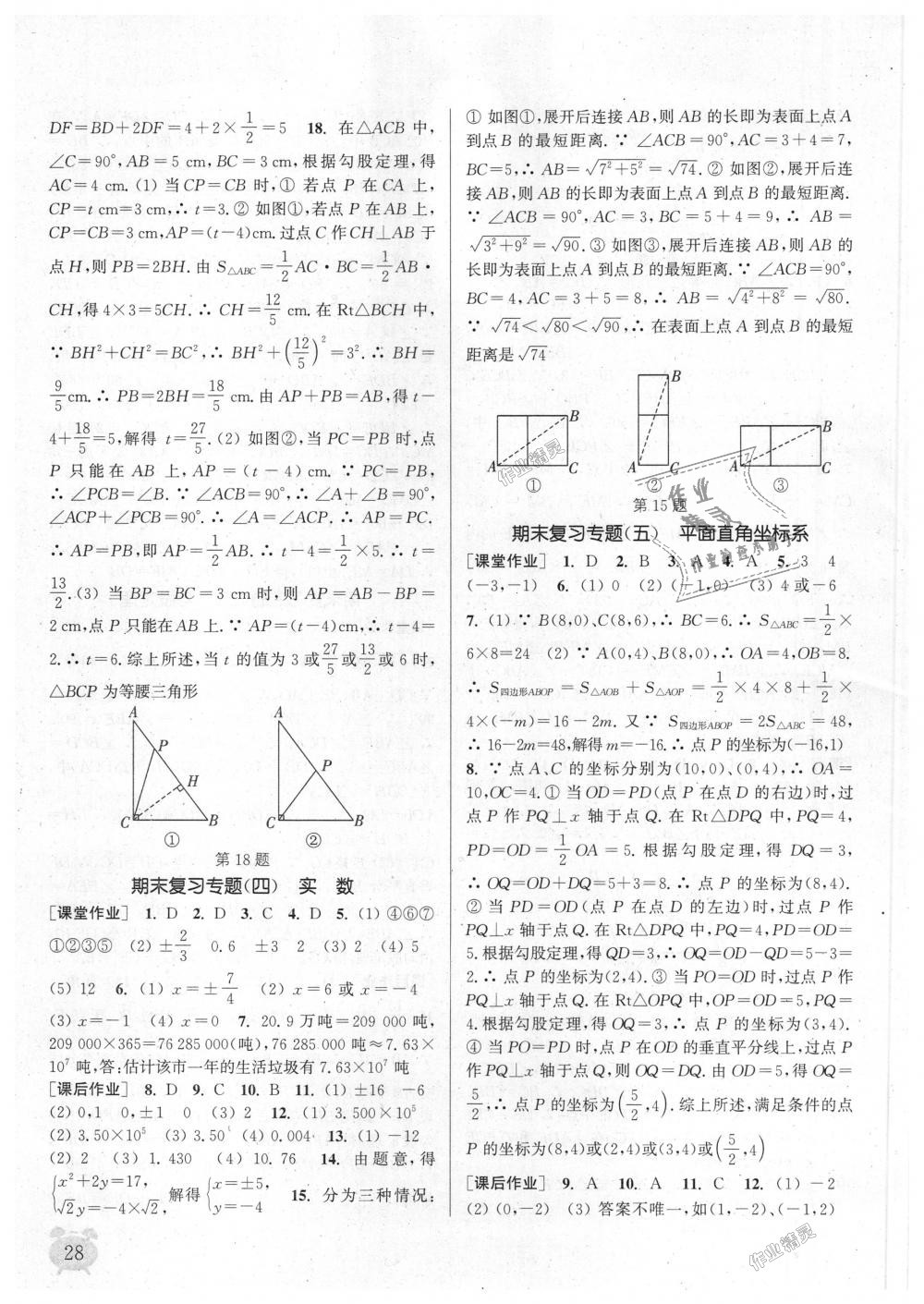 期末复习专题（五）平面直角坐标系 - 第28页