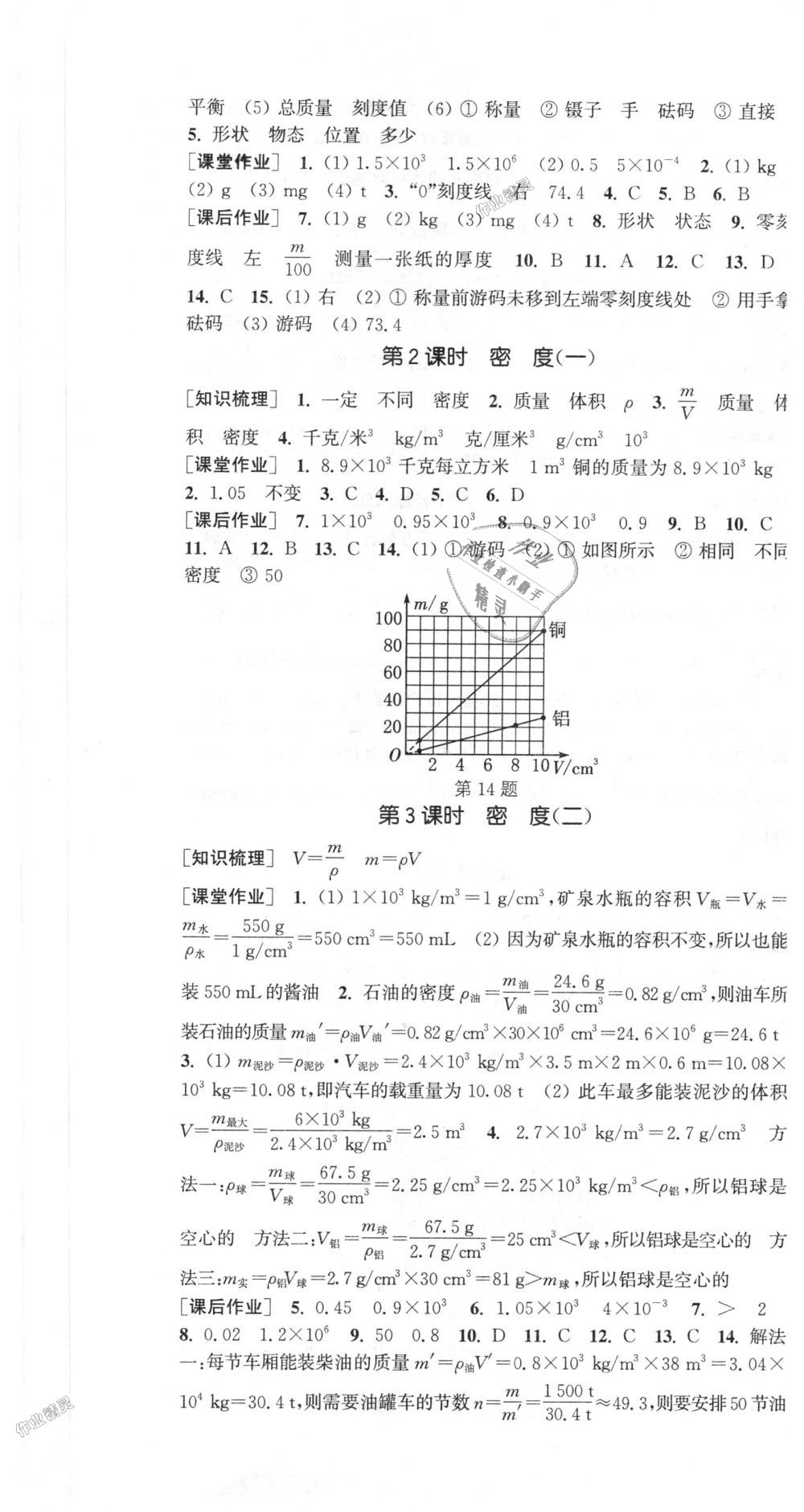 2018年通城學(xué)典課時作業(yè)本八年級物理上冊人教版 第13頁