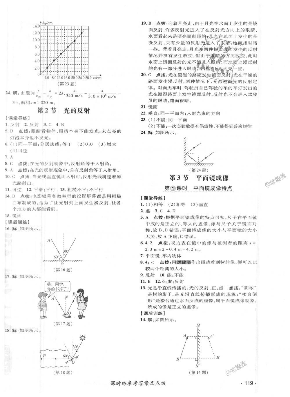 2018年點(diǎn)撥訓(xùn)練八年級(jí)物理上冊(cè)人教版 第12頁