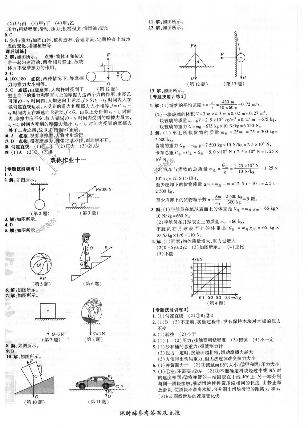 2018年點(diǎn)撥訓(xùn)練八年級(jí)物理上冊(cè)滬科版 第16頁(yè)