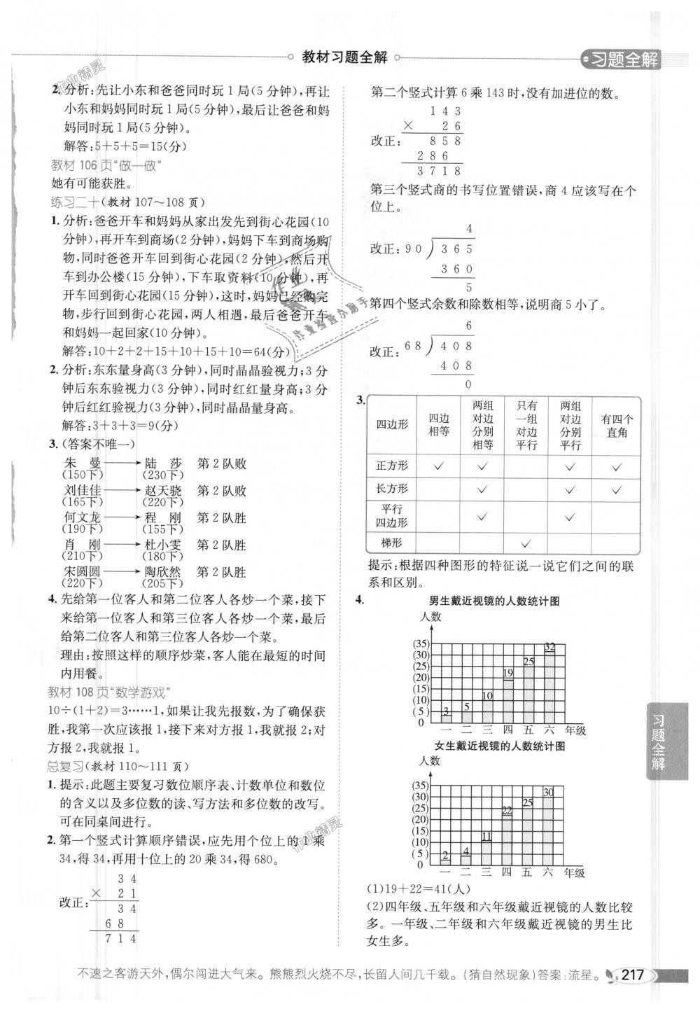 2018年小學(xué)教材全解四年級數(shù)學(xué)上冊人教版 第25頁