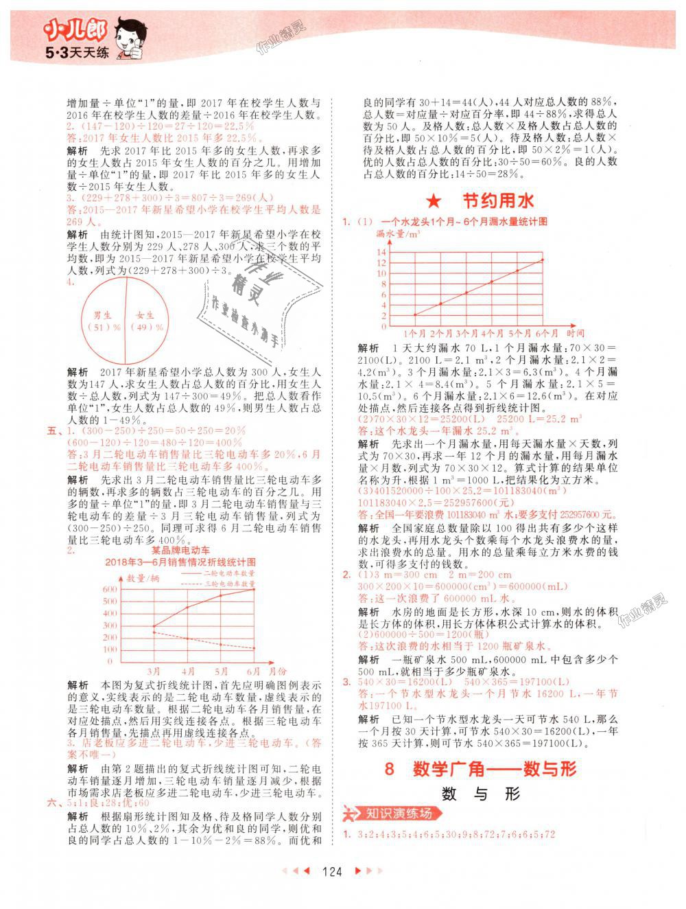 2018年53天天练小学数学六年级上册人教版 第40页