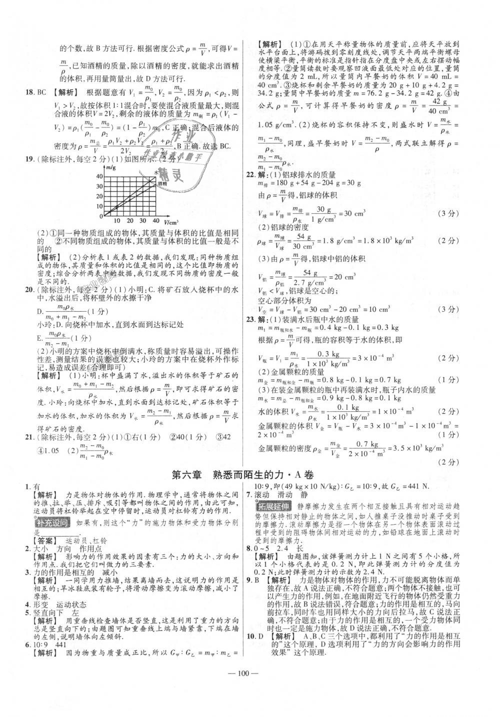 2018年金考卷活頁題選八年級物理上冊滬科版 第10頁