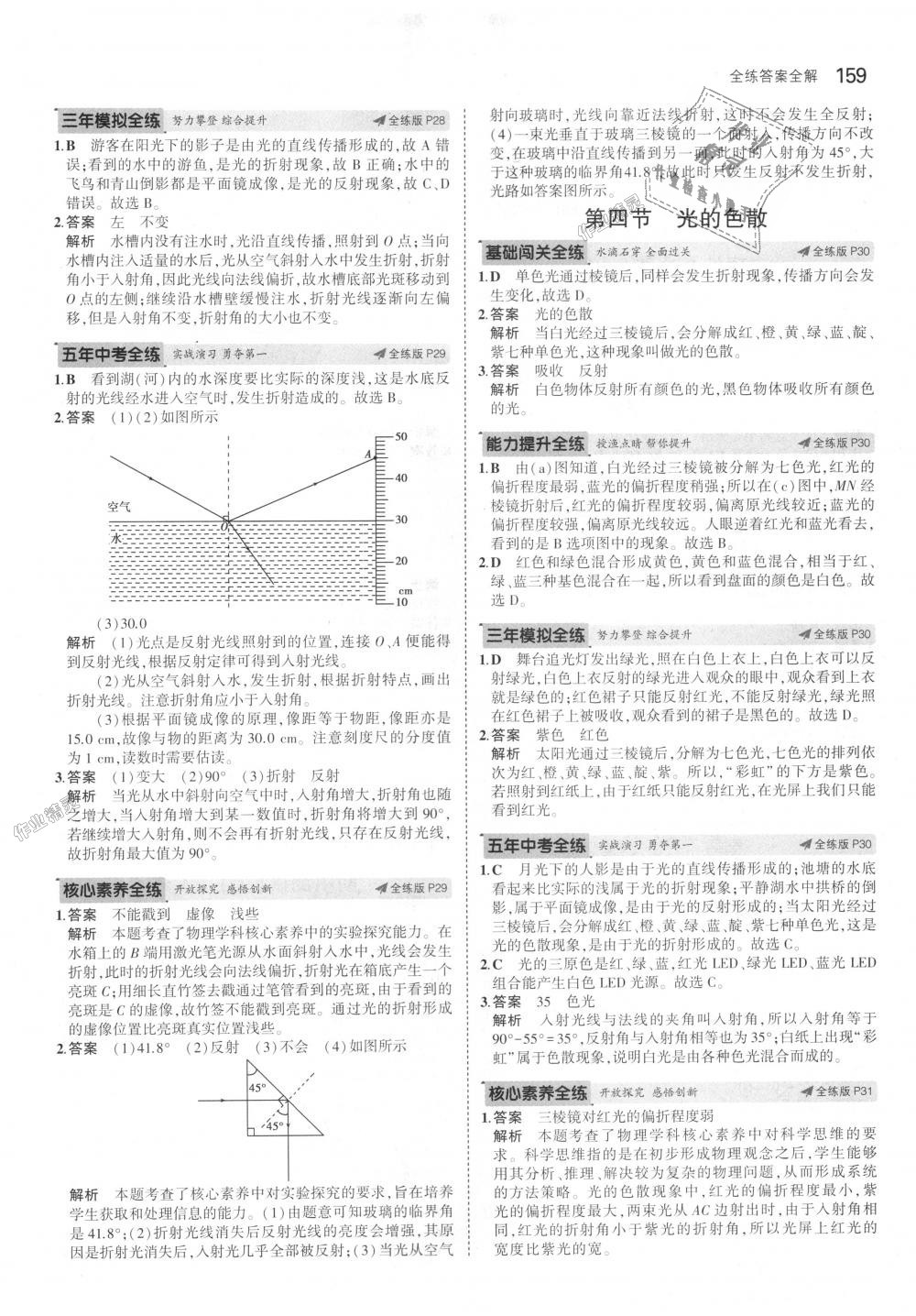 2018年5年中考3年模擬初中物理八年級(jí)全一冊(cè)滬科版 第13頁(yè)