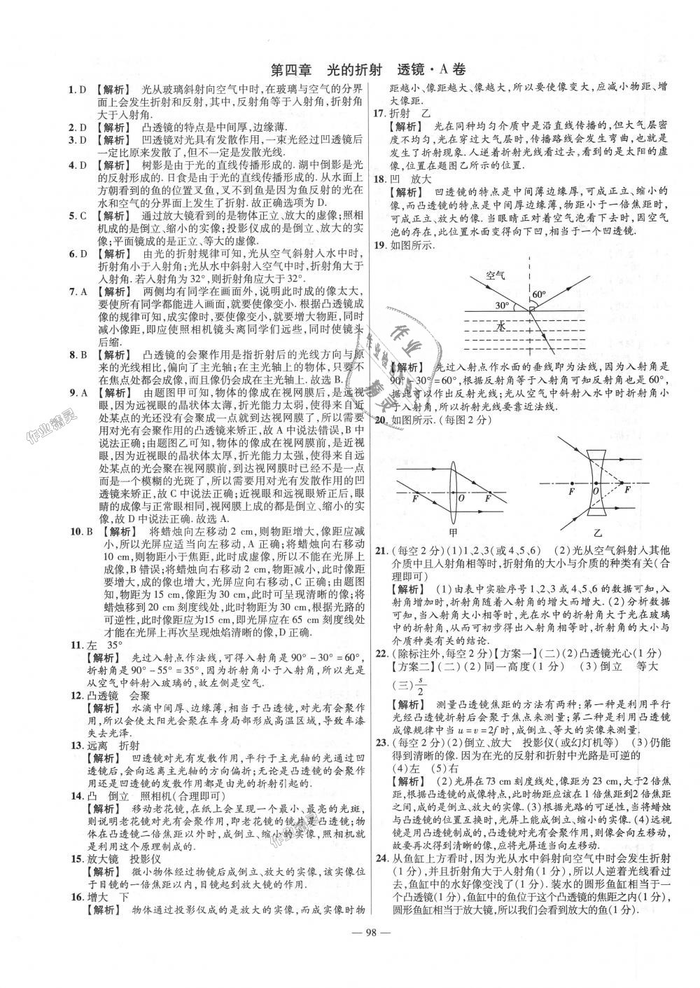 2018年金考卷活頁題選八年級(jí)物理上冊(cè)蘇科版 第8頁