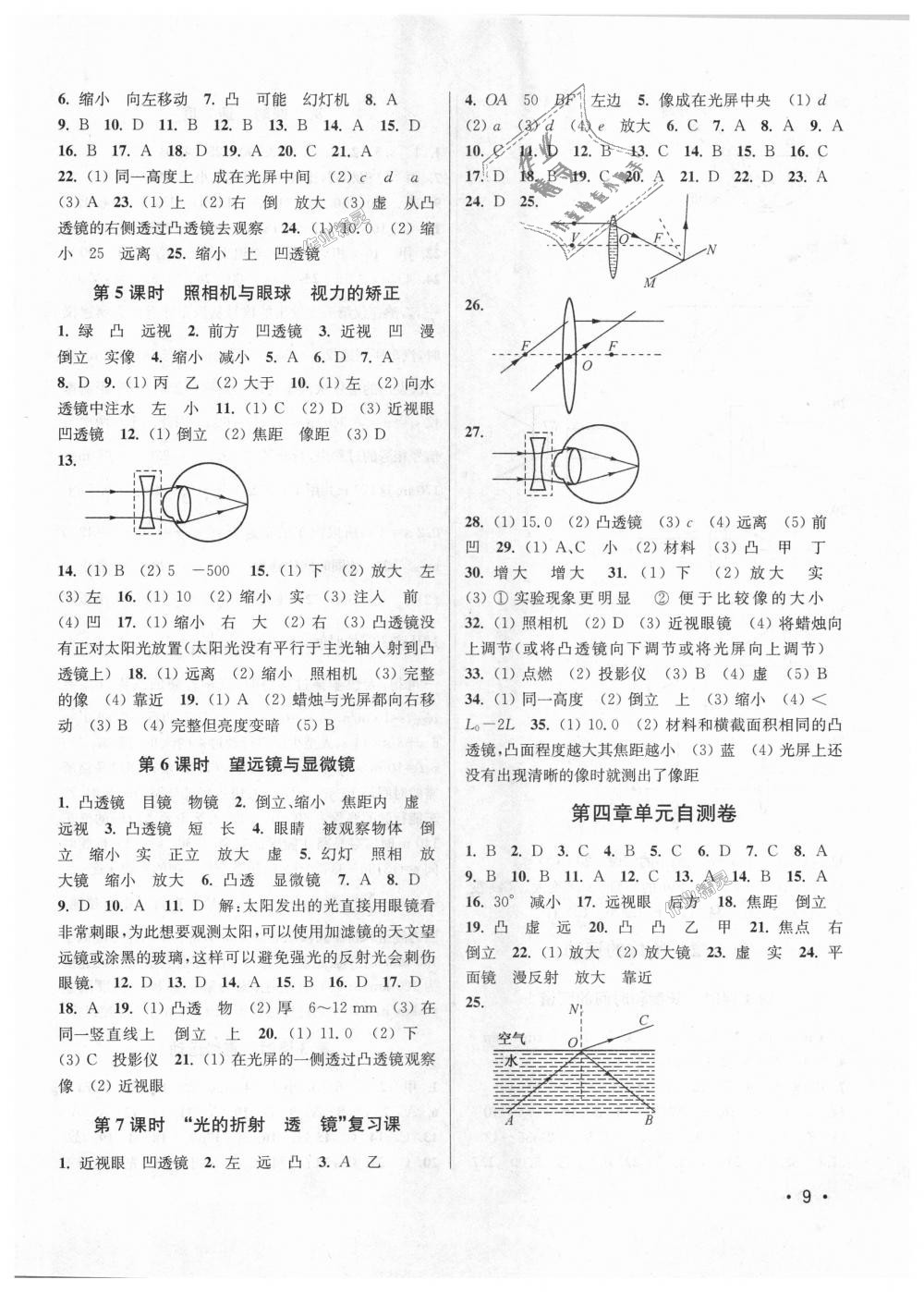 2018年百分百訓(xùn)練八年級(jí)物理上冊(cè)江蘇版 第9頁(yè)